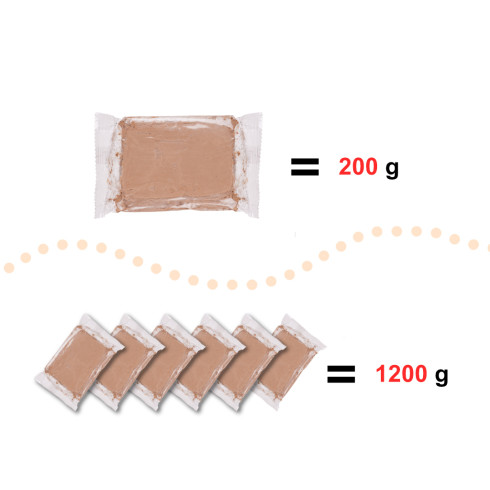 Prírodná hrnčiarska hlina pre deti, 1200 g