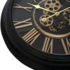 Retro nástenné hodiny s dekoratívnymi pohyblivými prevodmi - 64 cm