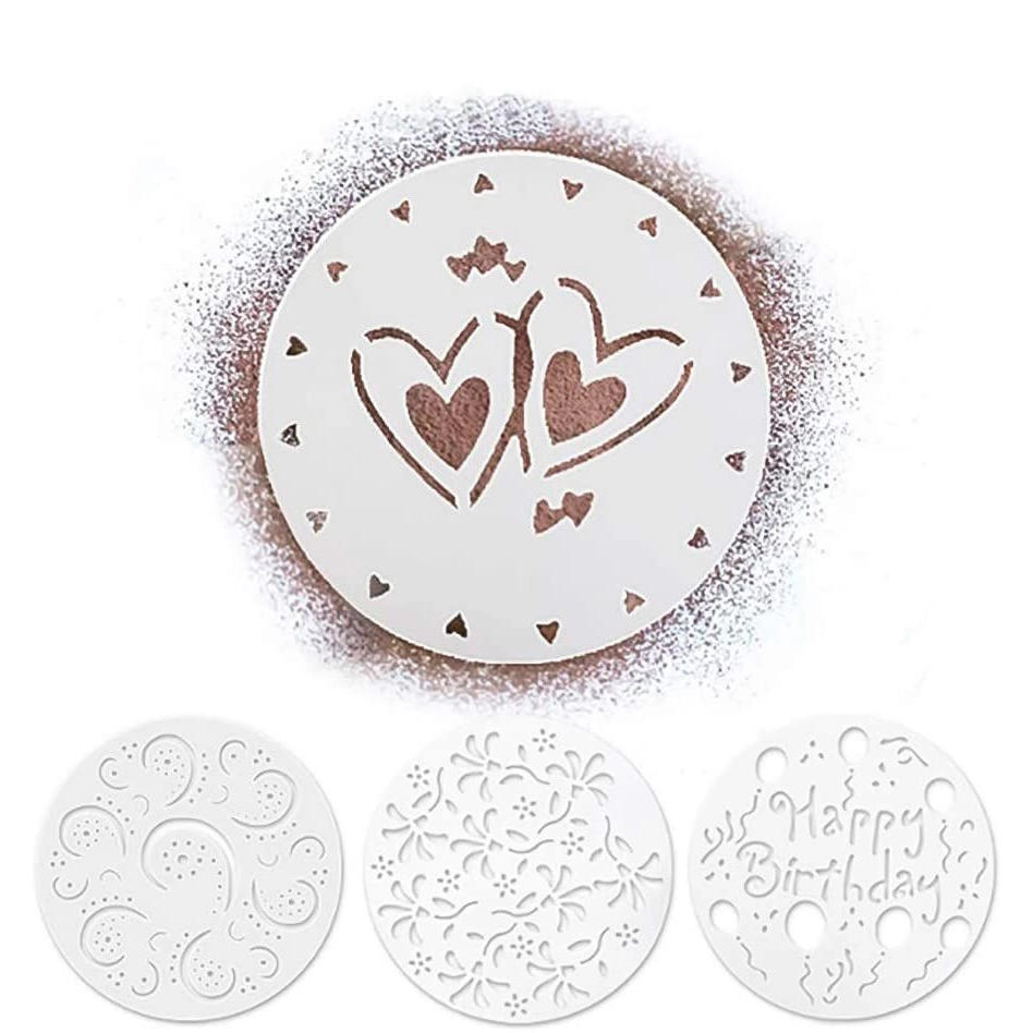 Šablony na zdobení dortu Happy Birthday 4 ks