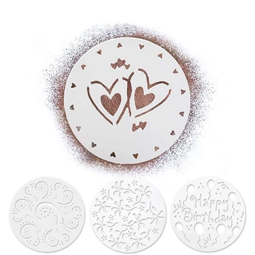 Šablony na zdobení dortu Happy Birthday 4 ks