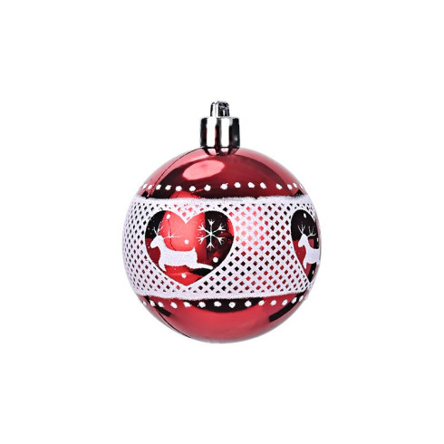Sada nádherných vianočných gulí Ø: 5cm, 16 ks - červené