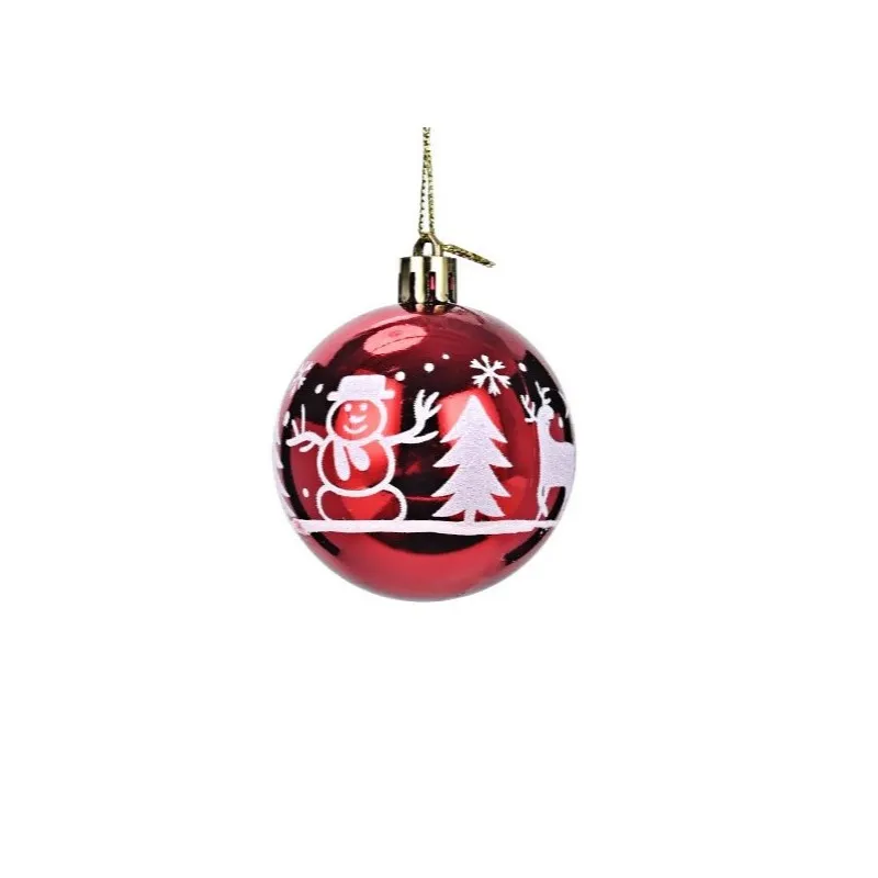 Sada nádherných vianočných gulí Ø: 5cm, 16 ks - červené