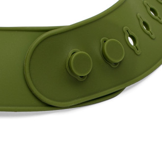 Silikónový podbradník New baby - olivový