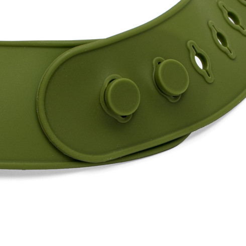 Silikónový podbradník New baby - olivový