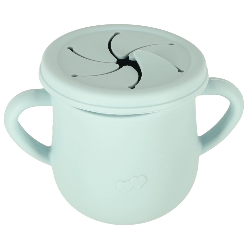 Silikonové nádobí pro děti Krabík sada 9 kusů - modrý