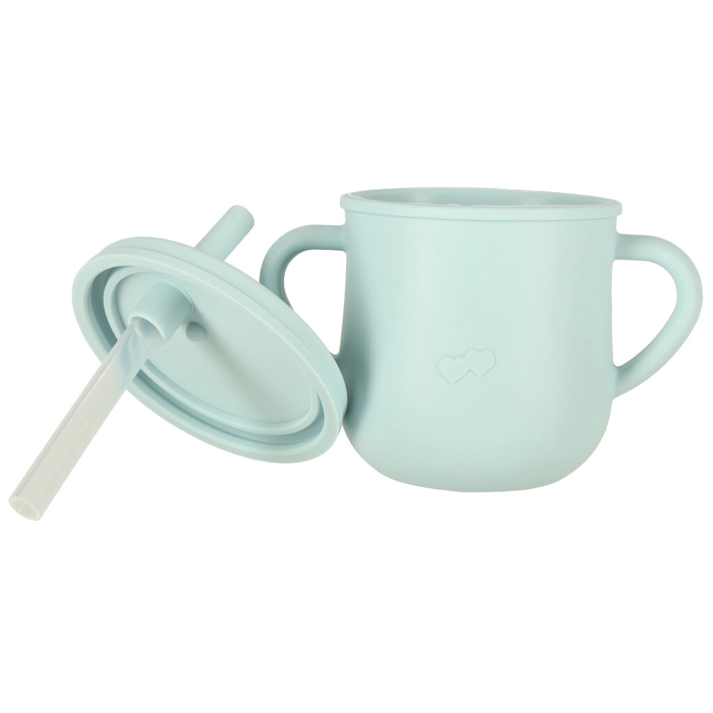 Silikonové nádobí pro děti Krabík sada 9 kusů - modrý