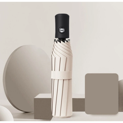 Skladací dáždnik s automatickým otváraním - priemer 96 cm, krémový