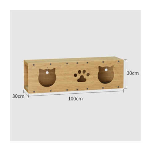 Škrabadlo, domeček a hračka pro kočky 3v1