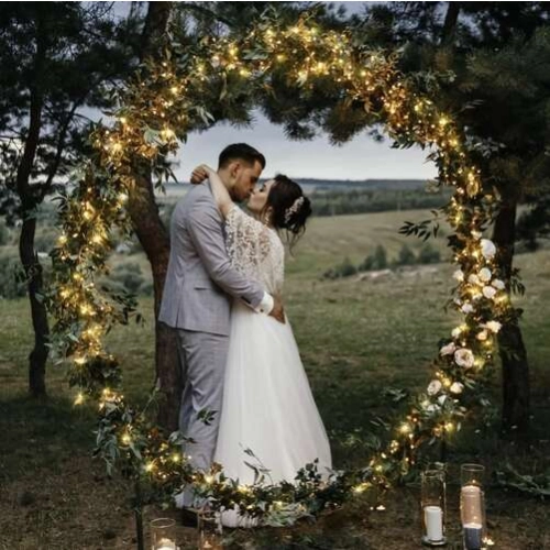 Solární LED světelný řetěz - 15m teplý bílý