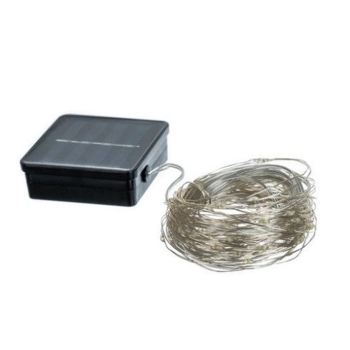 Solárna LED svetelná reťaz - 15m teplá biela