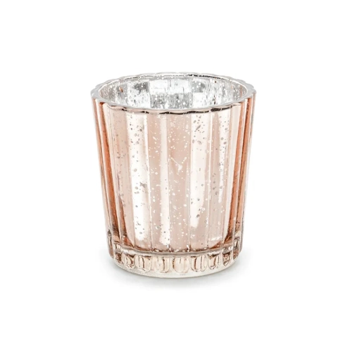 Rózsaarany teamécsestartó – 4 db