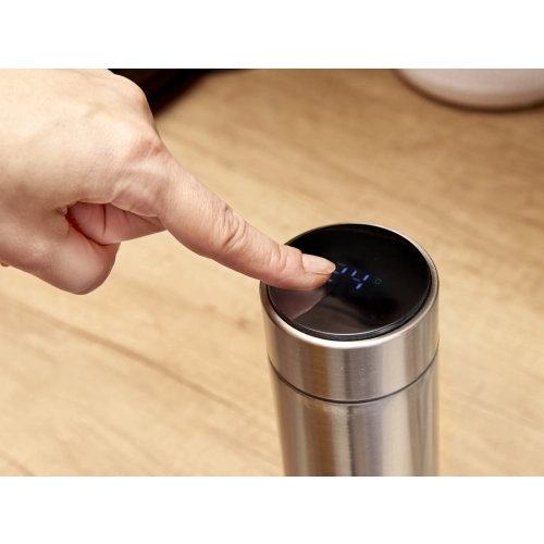 Termoska smart LED 500ml - strieborná