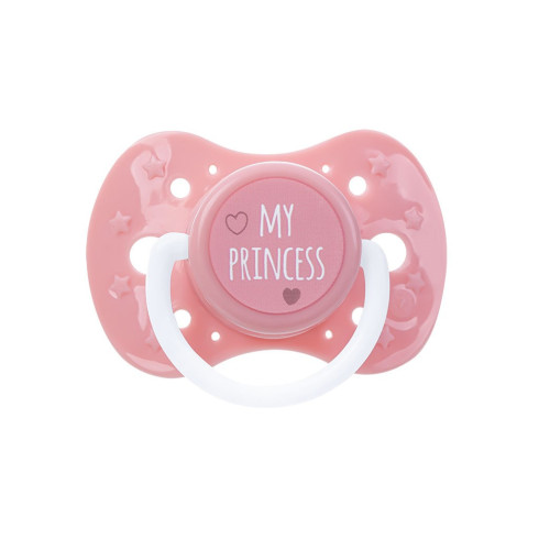 Upokojujúci silikónový cumlík - ružový 0m+