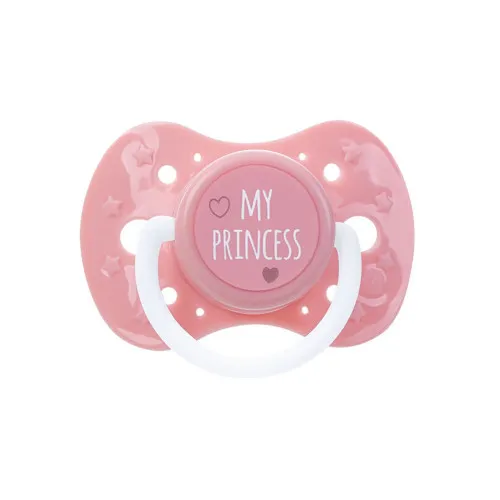 Uklidňující silikonový dudlík - růžový 0m+