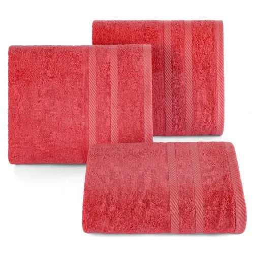 Ručníky sada 3 ks s bordurou 30x50 cm - červené