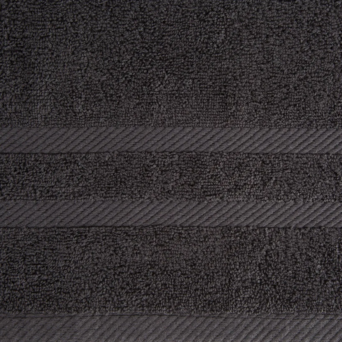 Ručníky sada 3 ks s bordurou 30x50 cm - černé