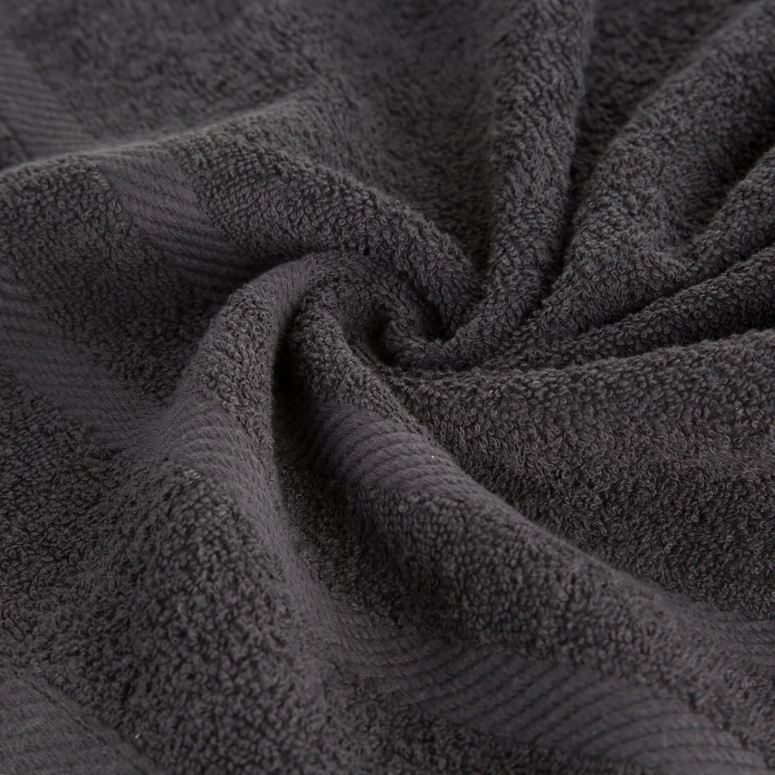 Ručníky sada 3 ks s bordurou 30x50 cm - černé