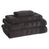 Ručníky sada 3 ks s bordurou 30x50 cm - černé
