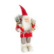 Vánoční dekorace Santa Claus 40 cm - červeno šedý