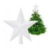 Vánoční hvězda na stromeček 19 cm bílá