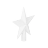 Vánoční hvězda na stromeček 19 cm bílá