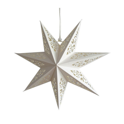 Vianočná papierová hviezda 45 cm - biela