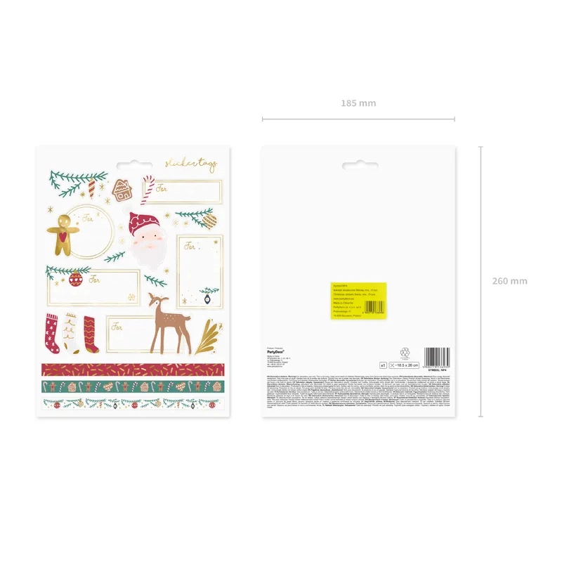 Karácsonyi matricák – Mikulás, 31 db