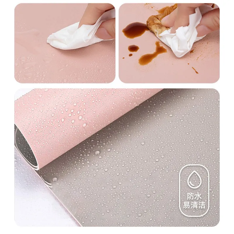 Voděodolná podložka na stůl, oboustranná černo-šedá 50x80 cm