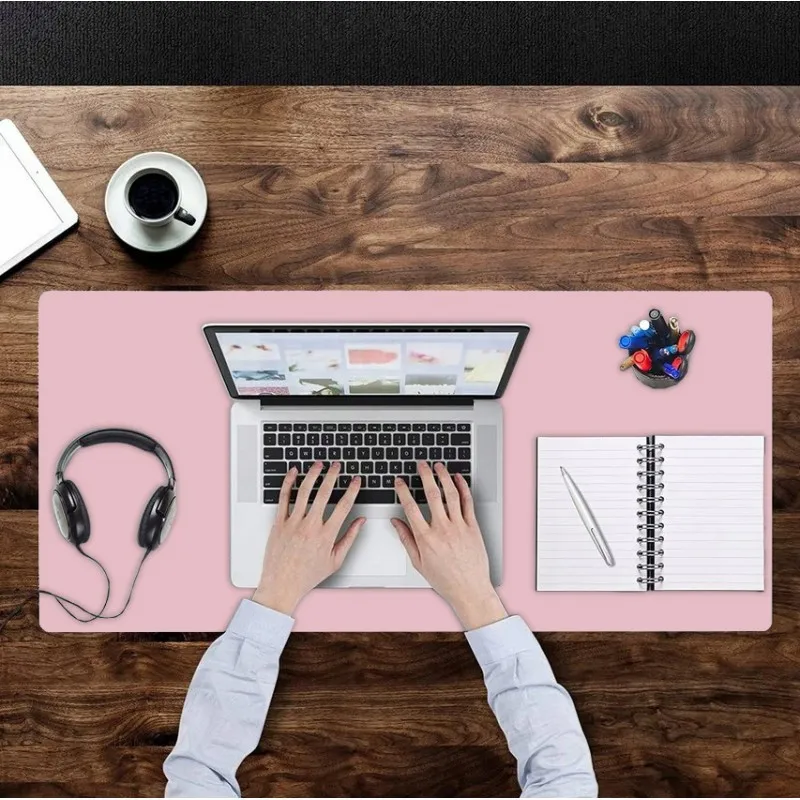 Vodeodolná podložka na stôl, obojstranná ružovo-krémová 50x80cm 