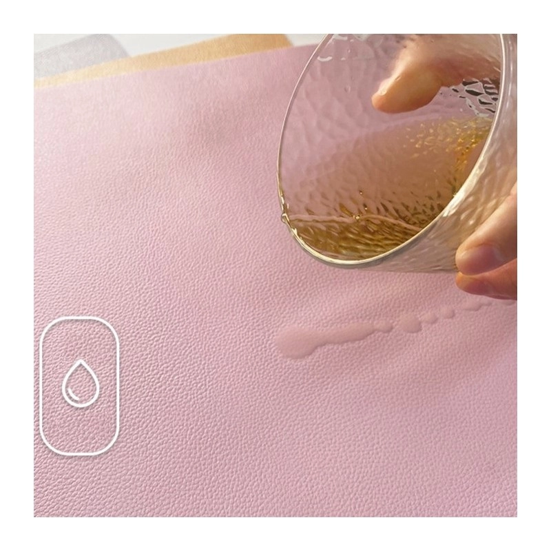 Vodeodolná podložka na stôl, obojstranná ružovo-krémová 50x80cm 