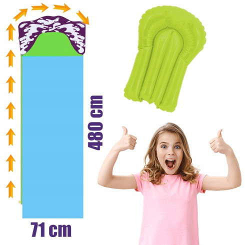 Vodná šmýkačka s fontánou + 1 nafukovacia doska