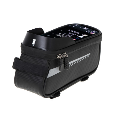 Vodotesný držiak na telefón s úložnou taškou na bicykel 2v1