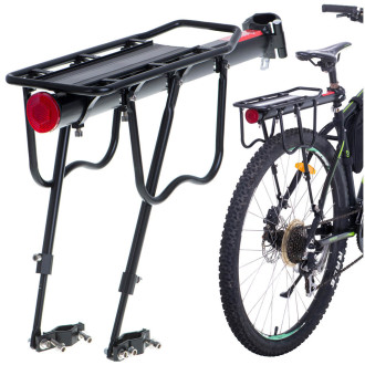 Zadný nosič na bicykel hliníkový univerzálny - čierny