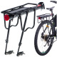 Zadný nosič na bicykel hliníkový univerzálny - čierny