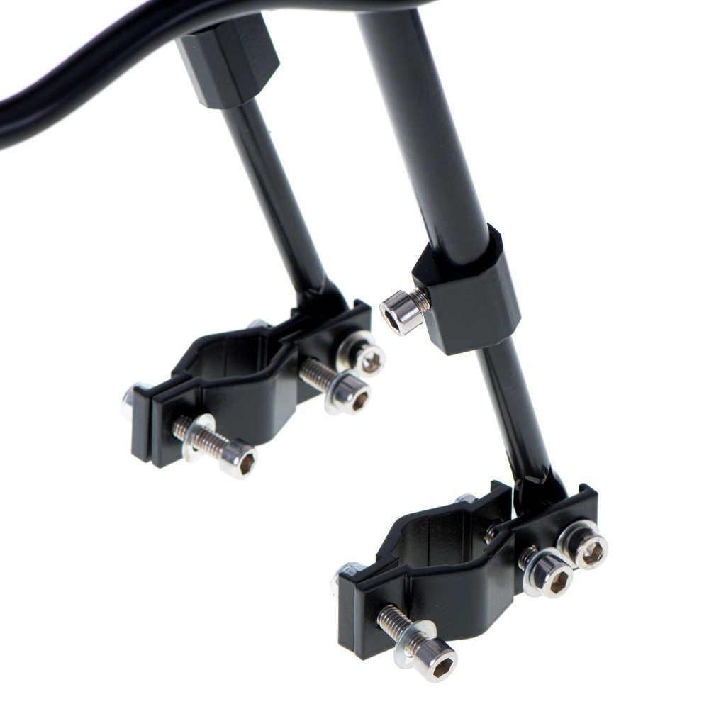 Zadní nosič na kolo hliníkový univerzální - černý