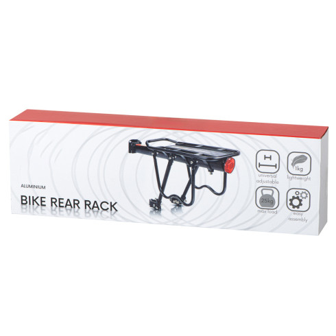 Zadný nosič na bicykel hliníkový univerzálny - čierny