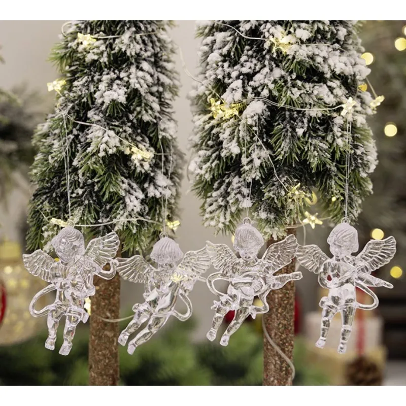 Závěsný křišťálový Andělé 4 ks 