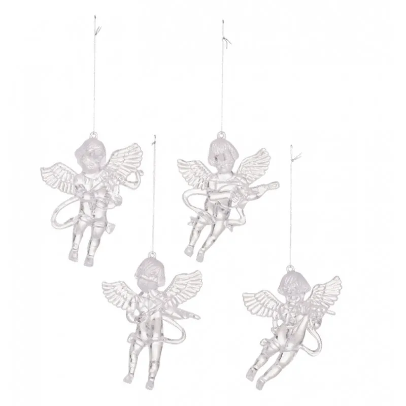 Závěsný křišťálový Andělé 4 ks 