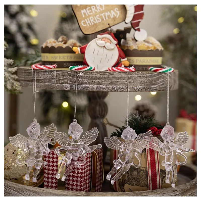 Závěsný křišťálový Andělé 4 ks 