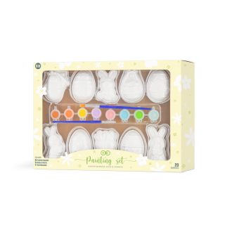 Velikonočne dekoracije - mavčne okraske za barvanje set