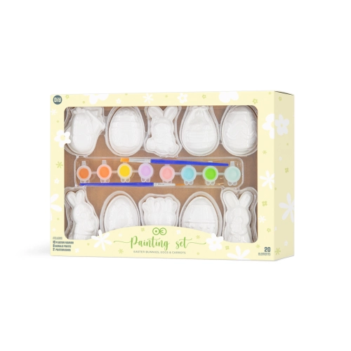 Veľkonočné dekorácie - Sádrové ozdoby na maľovanie sada