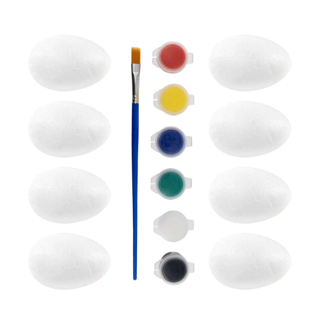 Húsvéti dekorációk – 8 darab festhető tojás készlet