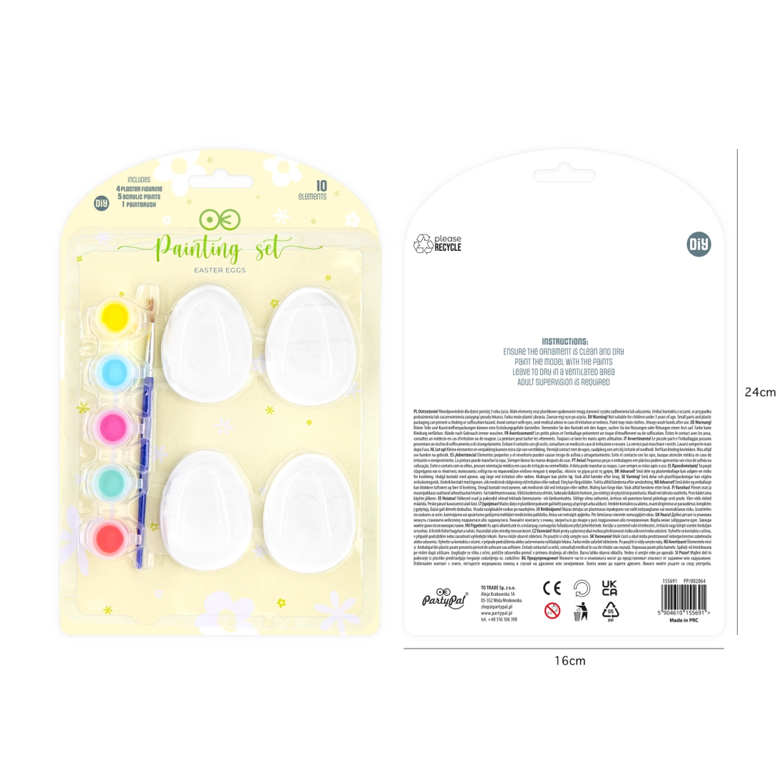 Decorațiuni de Paște – Ornamente din ghips pentru pictat ouăle