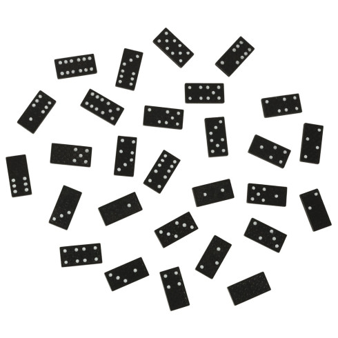 Klasická hra domino kocky v drevenej krabičke