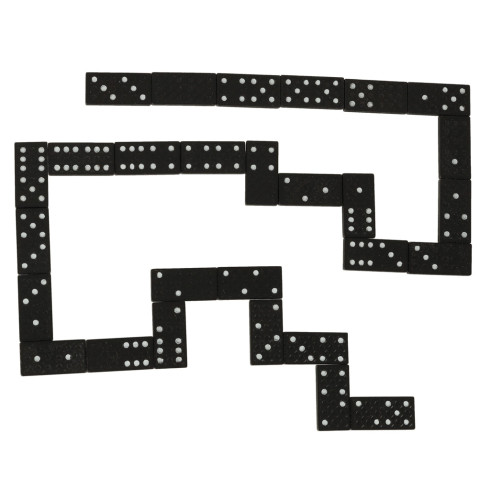 Klasická hra domino kocky v drevenej krabičke