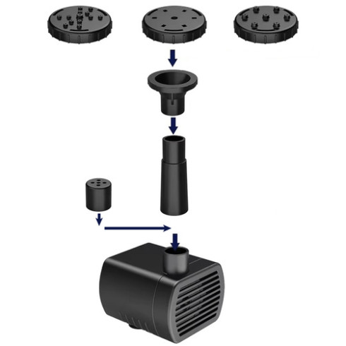 Solárna fontána do jazierka - záhradné čerpadlo