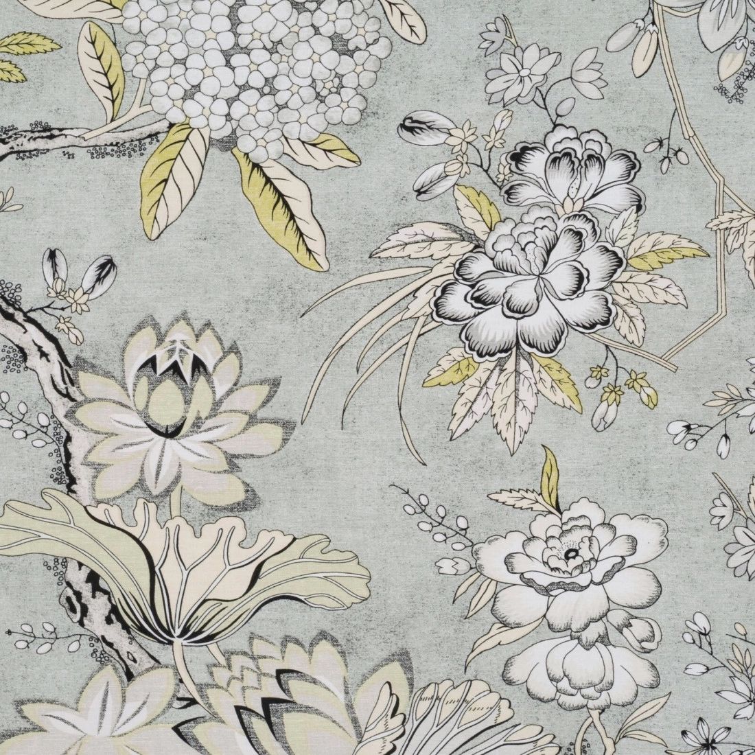 Obliečky 140x200 cm bavlnené saténové s kvetinovým vzorom, sivé a béžové