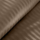 Obliečky 140x200 cm bavlnené saténové s prúžkovaným vzorom, hnedé