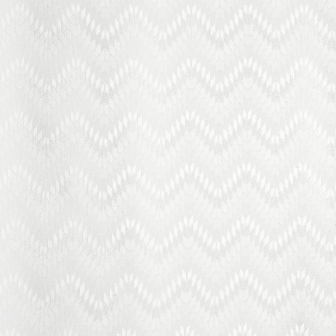 Obliečky 160x200 cm bambusová viskóza s geometrickým vzorom, biele