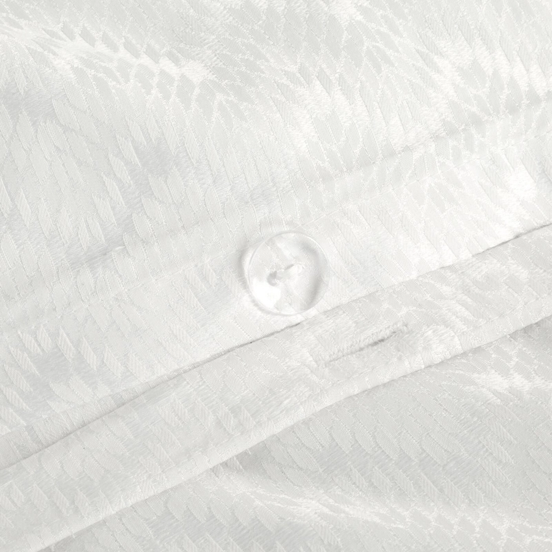 Povlečení 160x200 cm z bambusové viskózy s geometrickým vzorem, bílé